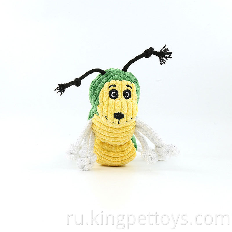 Plush Dog Toy Caterpillar